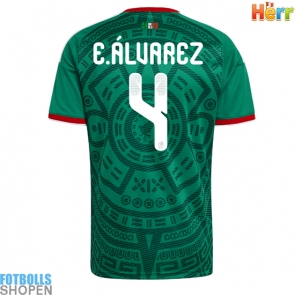 Billiga Mexiko Edson Alvarez #4 Hemmatröja VM 2026 Kortärmad
